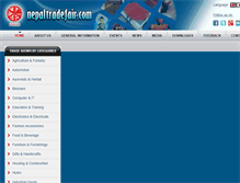 Tablet Screenshot of nepaltradefair.com
